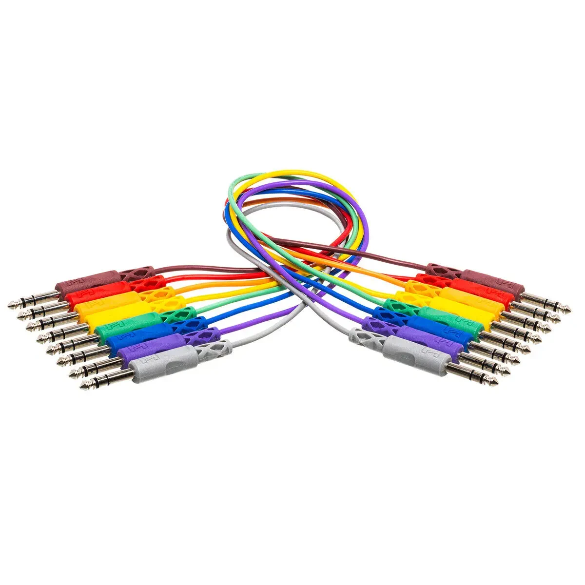 Коммутационный кабель Hosa Technology CSS830 Mix Color 0.3 м (8 штук)