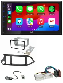 JVC Bluetooth USB MP3 2DIN DAB Autoradio für Kia Picanto ab 11 Start-Stop