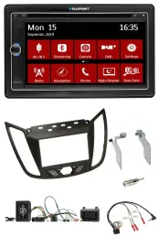 Blaupunkt Bluetooth DAB 2DIN USB DVD Lenkrad Autoradio für Ford C-Max ab 11 brau