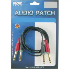 Коммутационный кабель Klotz AT-JJ0100 Twin-Audiokabel 1 m