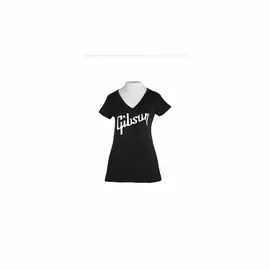 Футболка Gibson Women's V Neck "Gibson Logo" Large