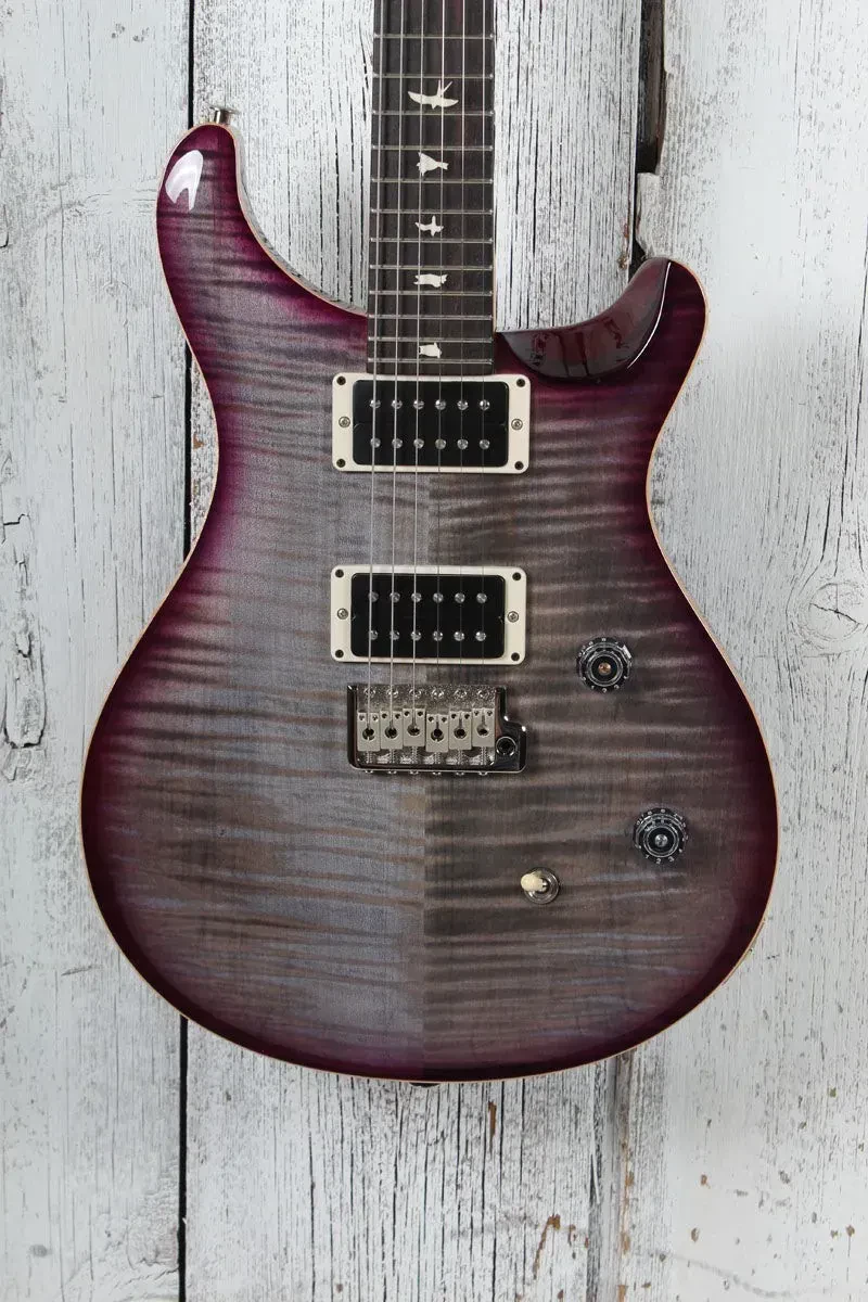 Б/У Электрогитара PRS CE 24 Flame Maple, Faded Gray Black Purple Burst, с гиг-бэгом