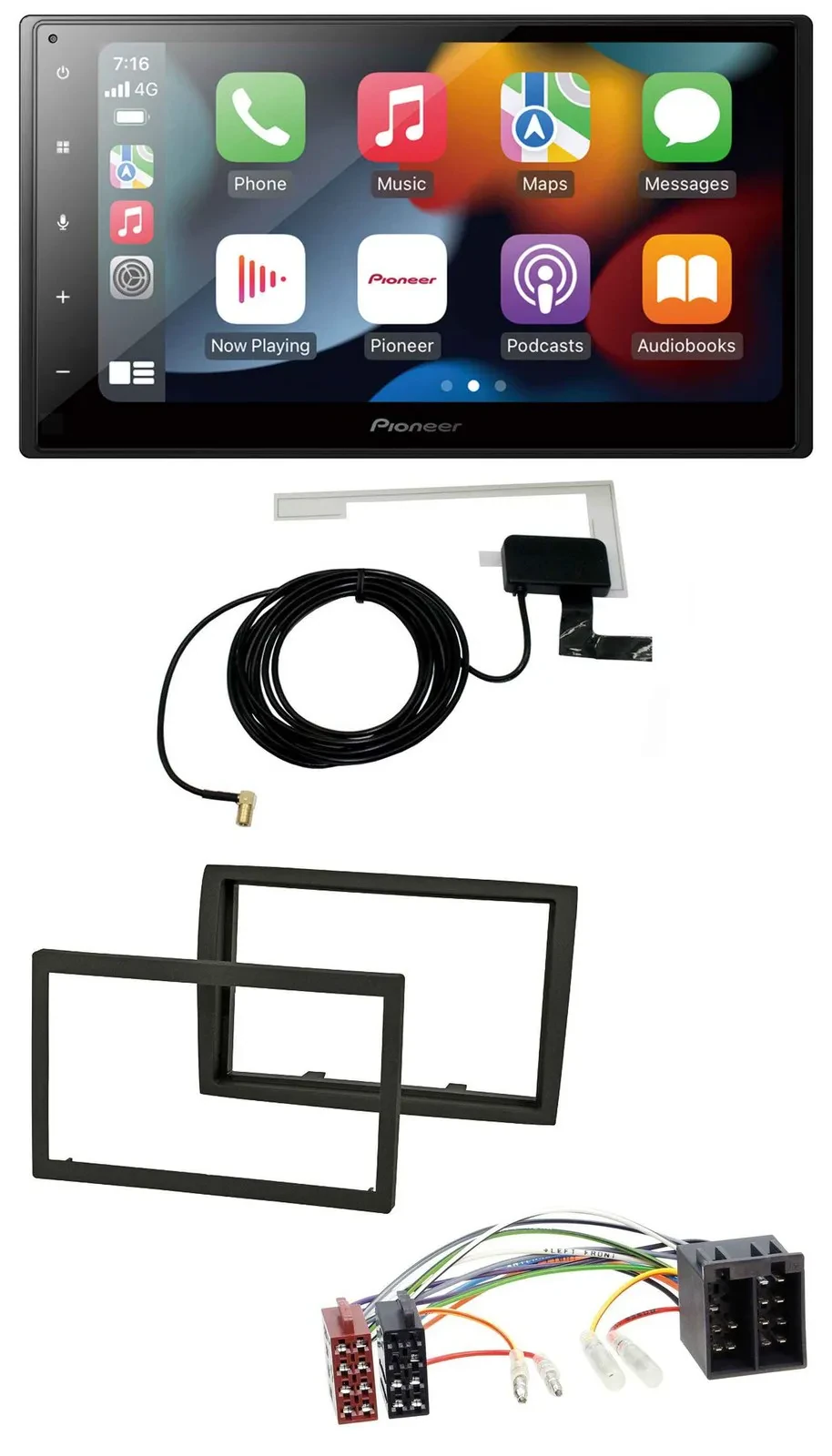 Pioneer MP3 USB Bluetooth DAB 2DIN Autoradio für Citroen Jumper 11-21 Peugeot Bo