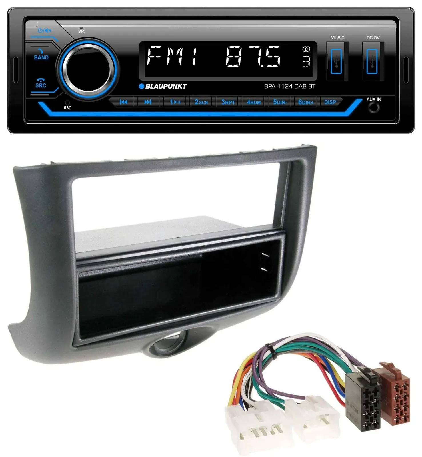 Blaupunkt Bluetooth USB DAB MP3 Autoradio für Toyota Yaris (1999-2003)