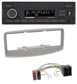 Blaupunkt MP3 AUX USB 1DIN Autoradio für Fiat Multipla 186 1999-2010 grau