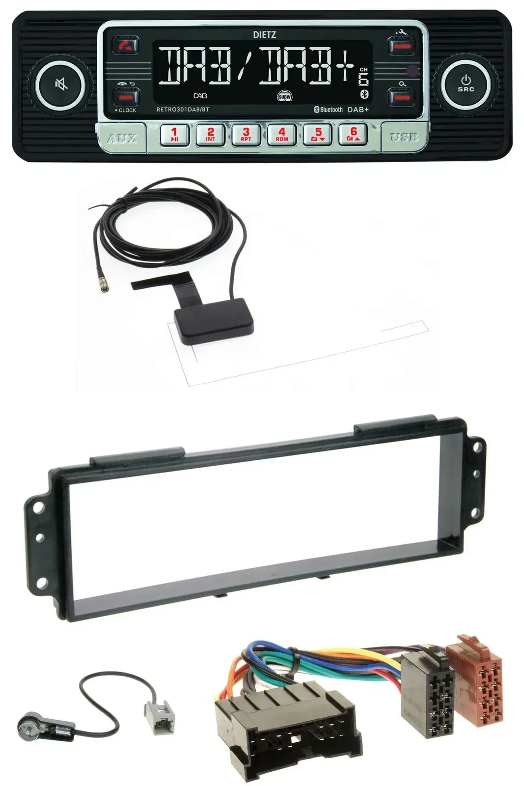 Dietz DAB Bluetooth USB MP3 Autoradio für Kia Picanto (2008-2011)