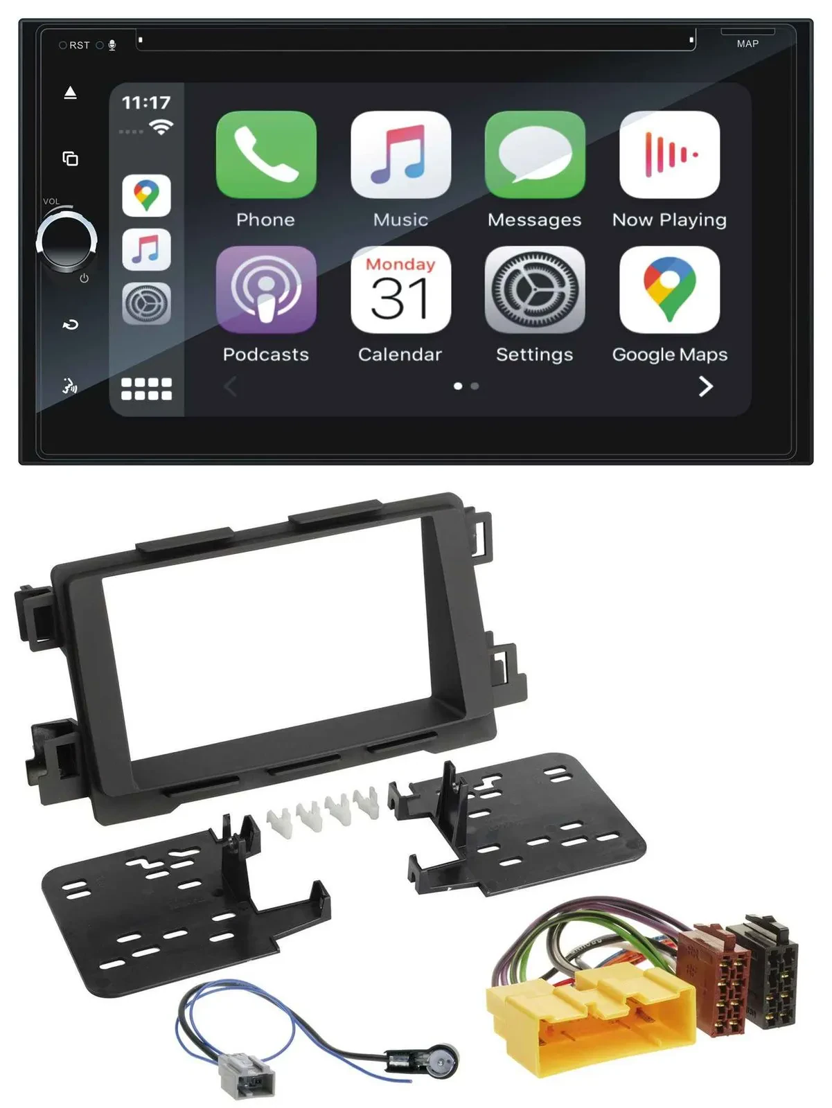 Автомагнитола Blaupunkt 2-DIN, Bluetooth, DAB, USB, DVD, MP3 для Mazda 6 (2013–2015), CX-5