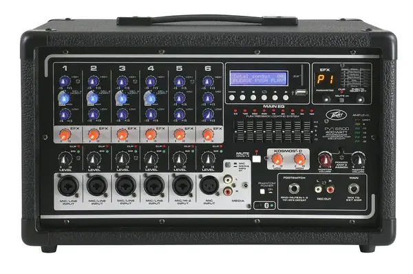 Активный микшерный пульт Peavey PVi 6500 Powered Mixer 400W 6-channel with 6 Inputs and FX