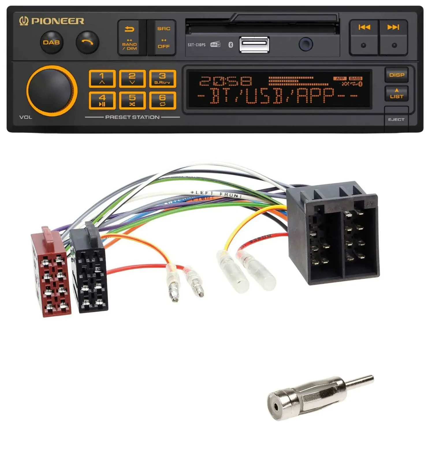 Pioneer DAB MP3 USB Bluetooth Autoradio für Porsche Boxster (1996-2004)