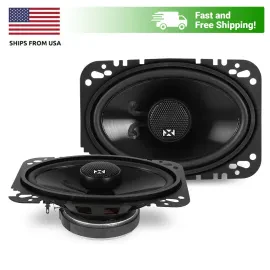 NVX NSP46 4 x 6" 120 Watt N-Series 2-Way Coaxial Car Audio Stereo Speakers