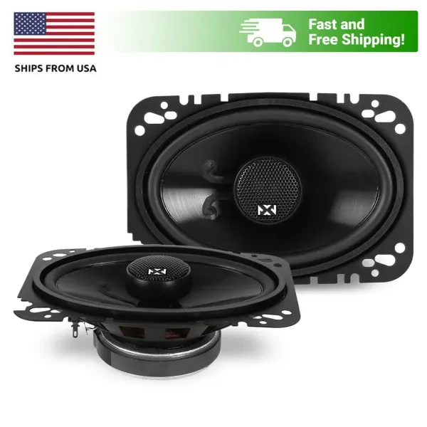 NVX NSP46 4 x 6" 120 Watt N-Series 2-Way Coaxial Car Audio Stereo Speakers