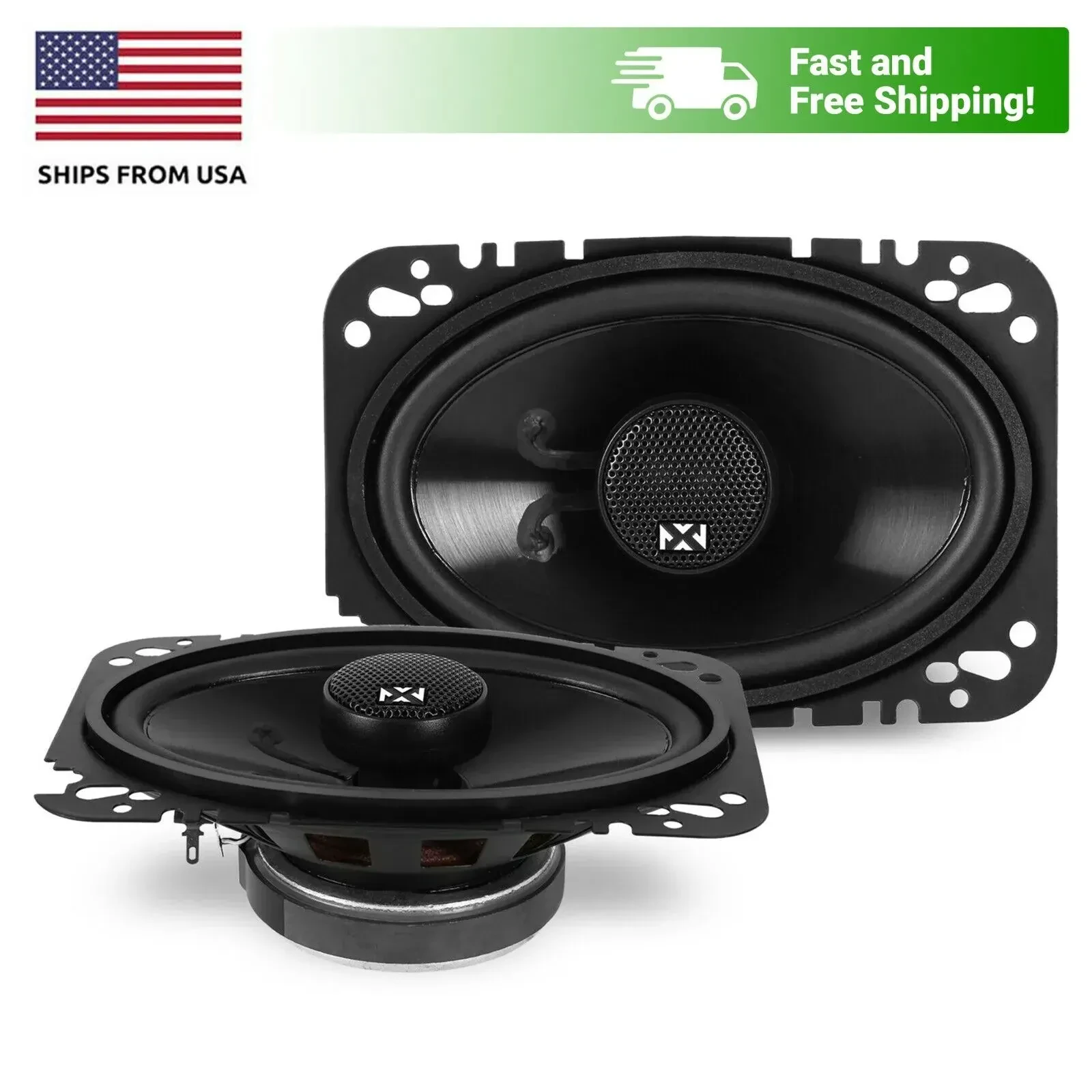 Динамики для автомобиля NVX NSP46 4x6" 120W коаксиальные 2-полосные