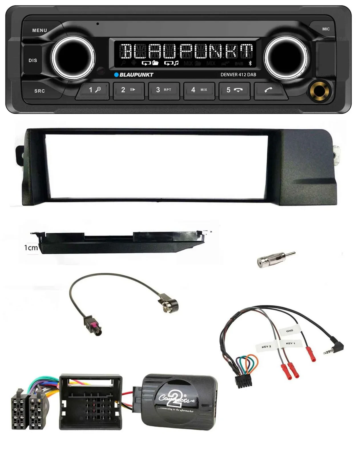 Blaupunkt Bluetooth DAB Lenkrad USB Autoradio für BMW 3er E46 Profi 2001-2007