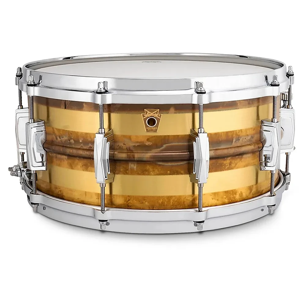 Ludwig Raw Striped Bronze Phonic Snare Drum - 14 x 6.5 in.