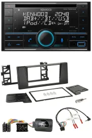 Kenwood CD 2DIN DAB USB Lenkrad Bluetooth Autoradio für BMW 5er E39 1997-2001