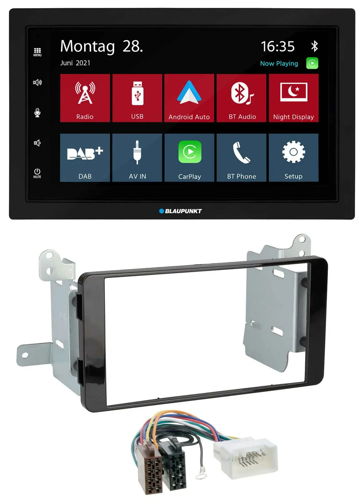 Blaupunkt MP3 Bluetooth DAB 2DIN USB Autoradio für Fiat Fullback Mitsubishi L200