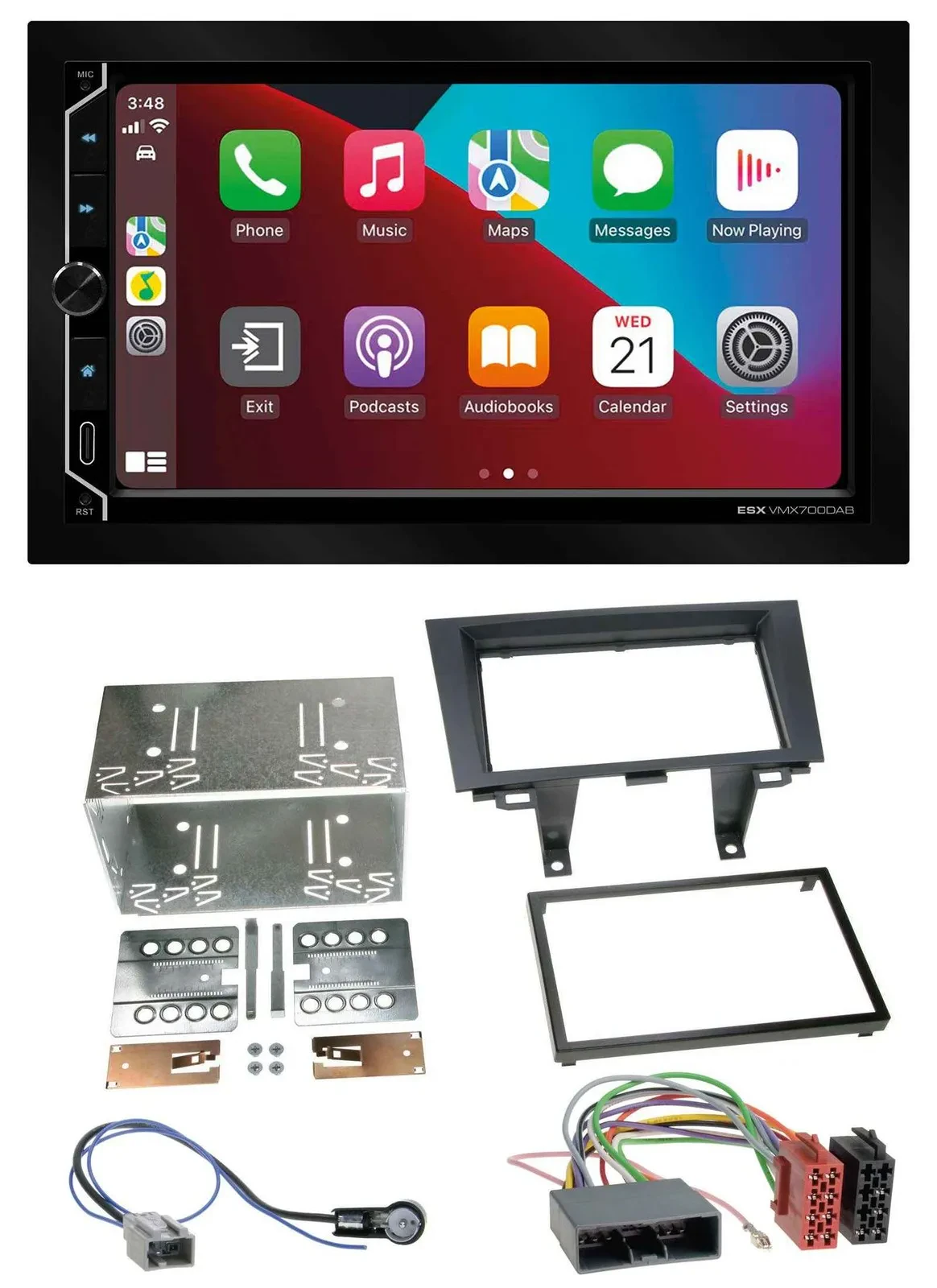 Автомагнитола для Honda CR-V (RE5/RE6/RE7, 2006–2012) ESX 2DIN, DAB, USB, MP3, Bluetooth