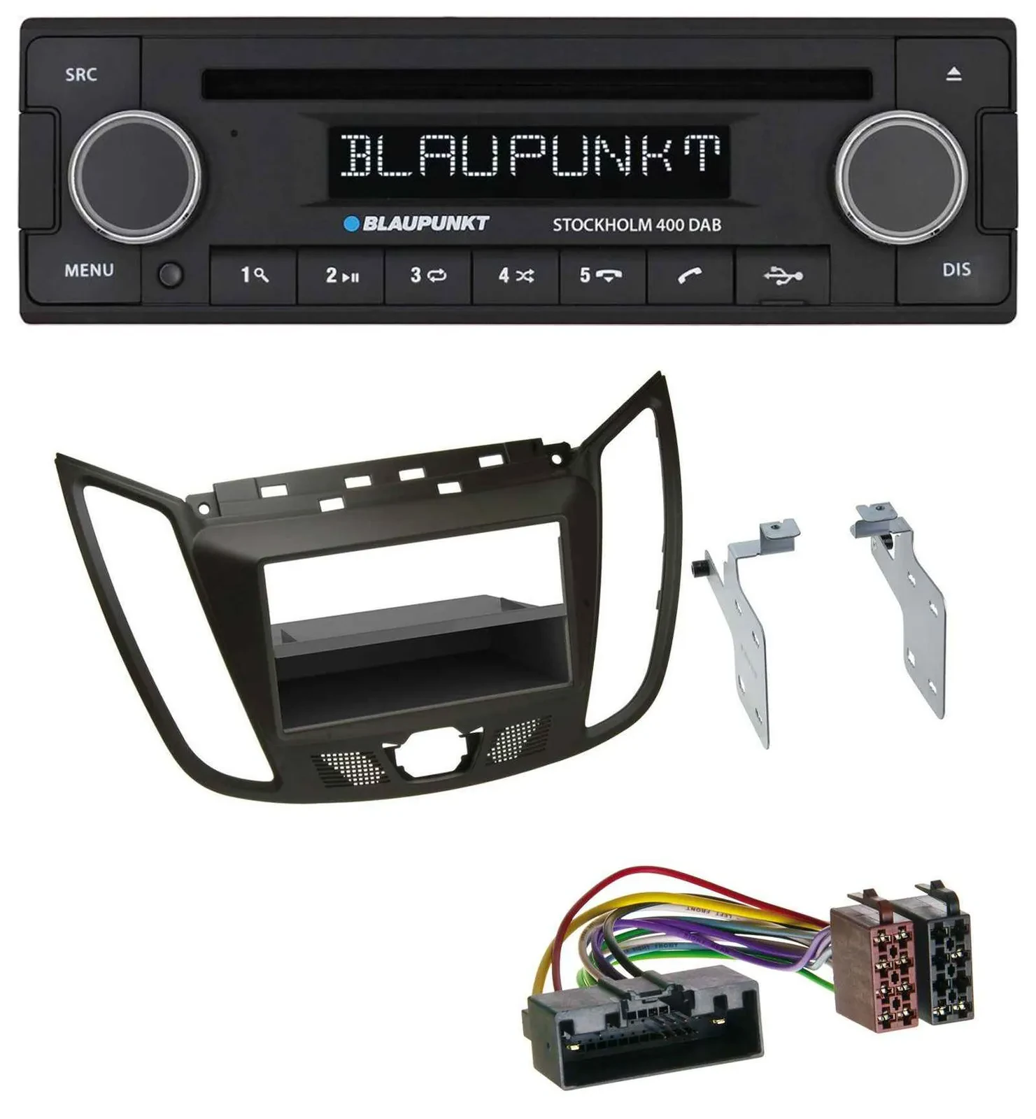 Автомагнитола для Ford C-Max/Kuga Blaupunkt MP3, Bluetooth, DAB, CD, USB темно-коричневый
