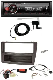 Автомагнитола для Honda Civic 2004–2006 Pioneer USB, DAB, Bluetooth, управление с руля, антрацит