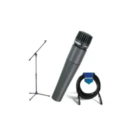 Инструментальный микрофон Shure SM57-LC Black с аксессуарами