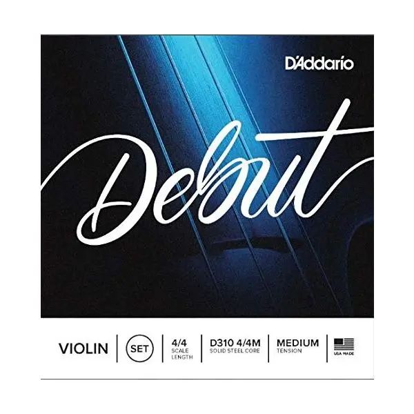 D310-4/4M Debut Комплект струн для скрипки размером 4/4, среднее натяжение, D'Addario