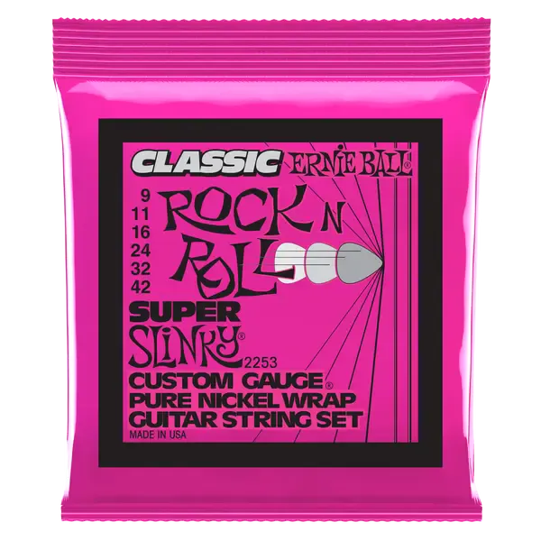 Струны для электрогитары Ernie Ball 2253 Rock n Roll Super Slinky 9-42