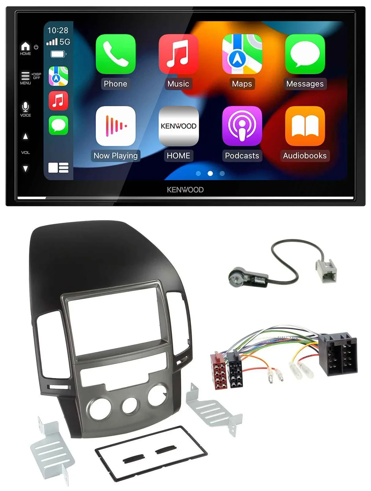 Kenwood DAB USB Bluetooth 2DIN MP3 Autoradio für Hyundai i30 (ab 08)