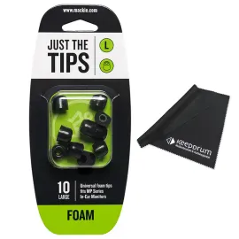 Амбушюры для внутриканальных наушников Mackie mfoam-l-fp200 Размер L с салфеткой Keepdrum