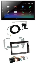 Автомагнитола Pioneer 2DIN DAB, Bluetooth, MP3, USB для Citroen Jumper 2006–2011, черный (Piano Black)