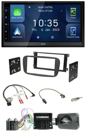 JVC DAB Bluetooth Lenkrad USB 2DIN Autoradio für Ford S-Max Mondeo Can-Bus 07-14