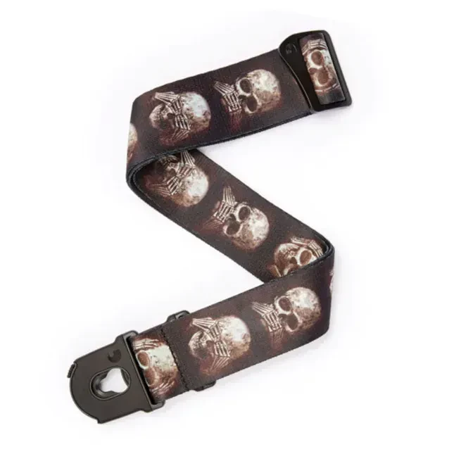 Гитарный ремень D'ADDARIO Alchemy Planet Lock 50ALP01 Muted Skulls