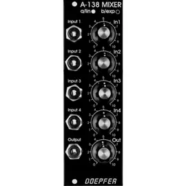 Модульный студийный синтезатор Doepfer A-138bV Mixer logarithmisch Vintage Edition - Mixer Modular Synthesizer