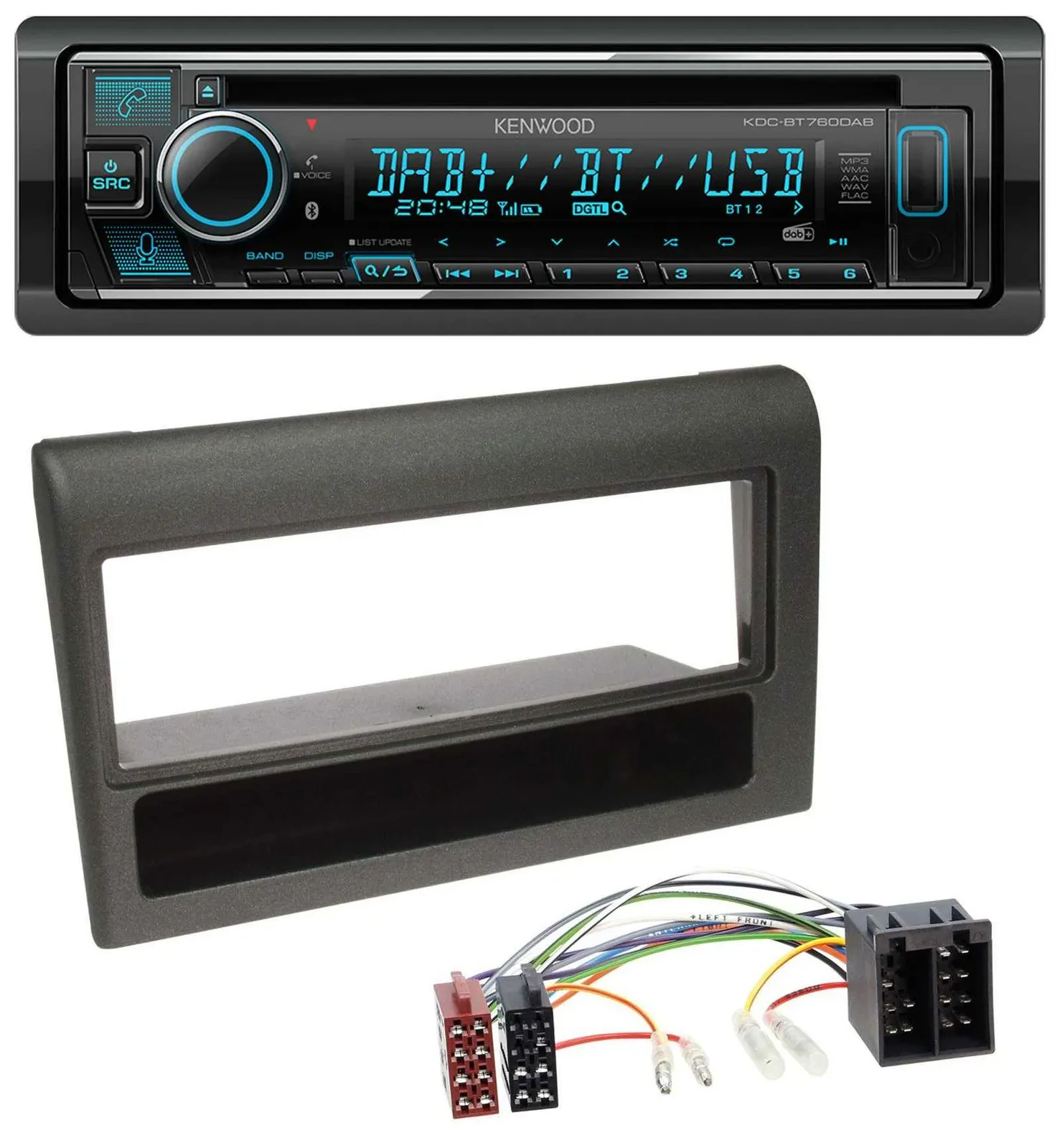 Kenwood MP3 Bluetooth DAB USB CD Autoradio für Alfa Romeo 155 Lancia Dedra Delta