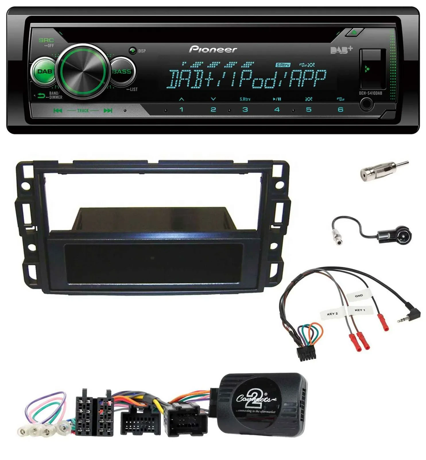 Pioneer USB MP3 DAB Lenkrad CD Autoradio für Cadillac BLS YSCF 2006-2010