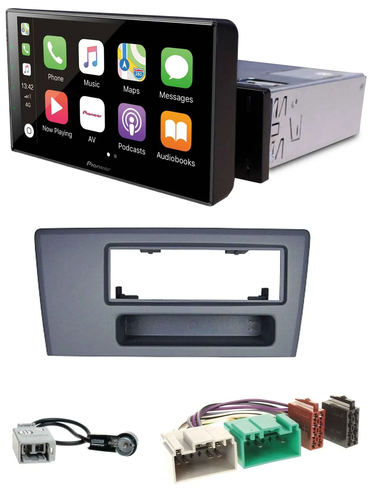 Pioneer Bluetooth MP3 DAB USB Autoradio für Volvo S60 S70 C70 V70 00-03 dunkelgr