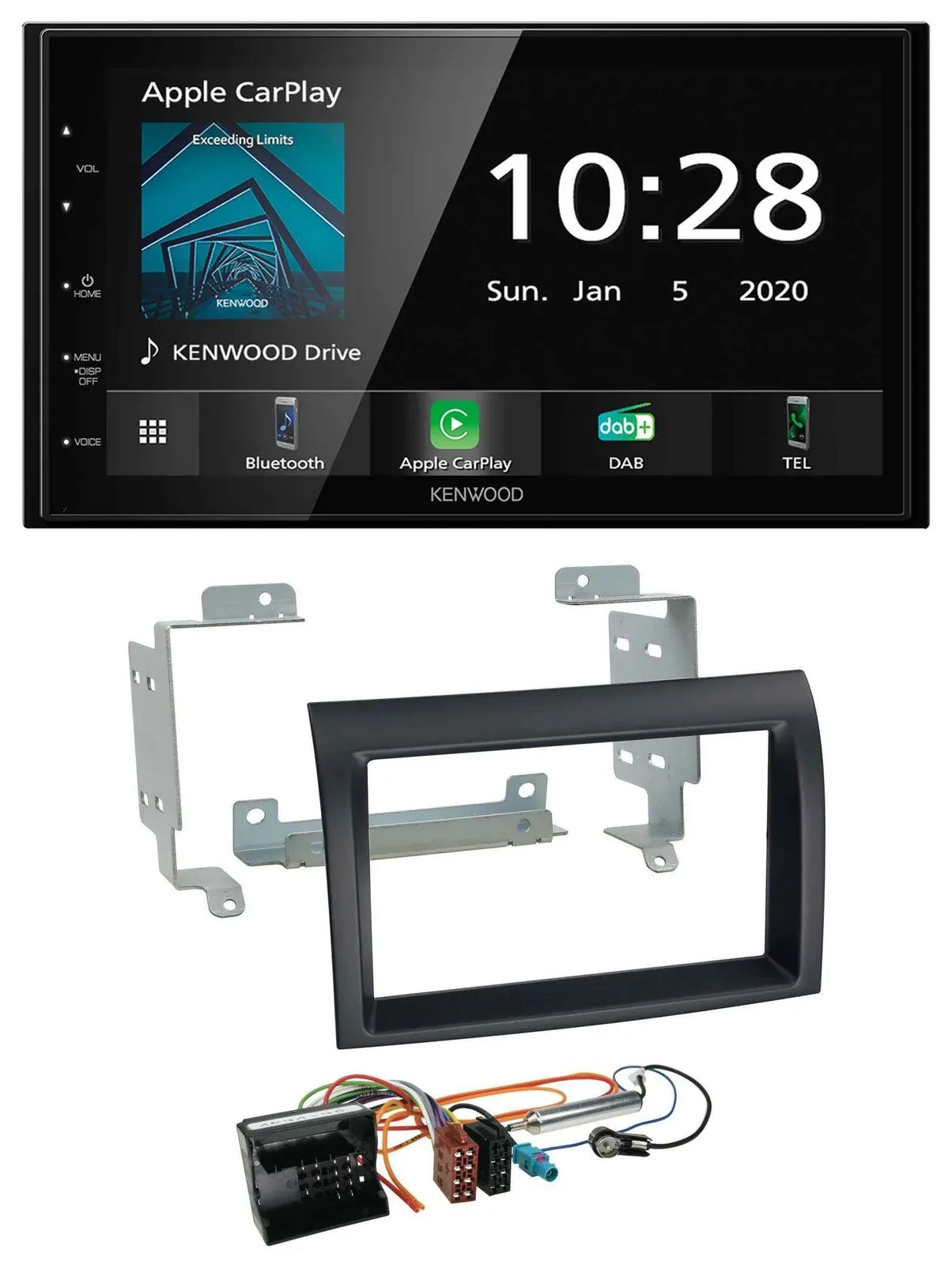 Автомагнитола для Citroen Jumper (2006–2011) Kenwood 2DIN, Bluetooth, USB, MP3, DAB