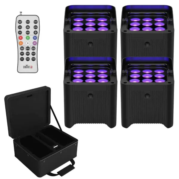 Светодиодный прибор Chauvet DJ Freedom Par H9 IP X4 RGBA с чехлом (4 штуки)