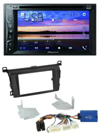 Pioneer Bluetooth 2DIN USB DVD DAB MP3 Autoradio für Toyota RAV 4 (ab 2013)