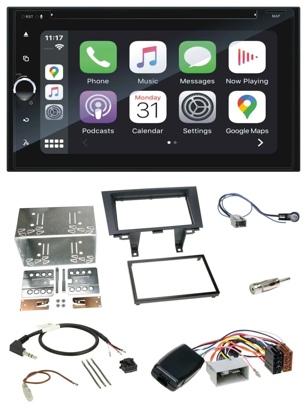 Blaupunkt DAB USB Bluetooth Lenkrad 2DIN TMC Navigation für Honda CRV 2006-2012