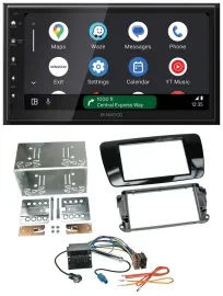 Kenwood DAB Bluetooth USB MP3 2DIN Autoradio für Seat Ibiza ab 08 Klavierlack-sc