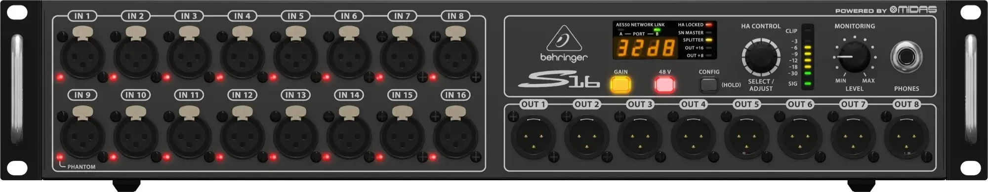Стейдж-бокс Behringer S16 Digital Snake
