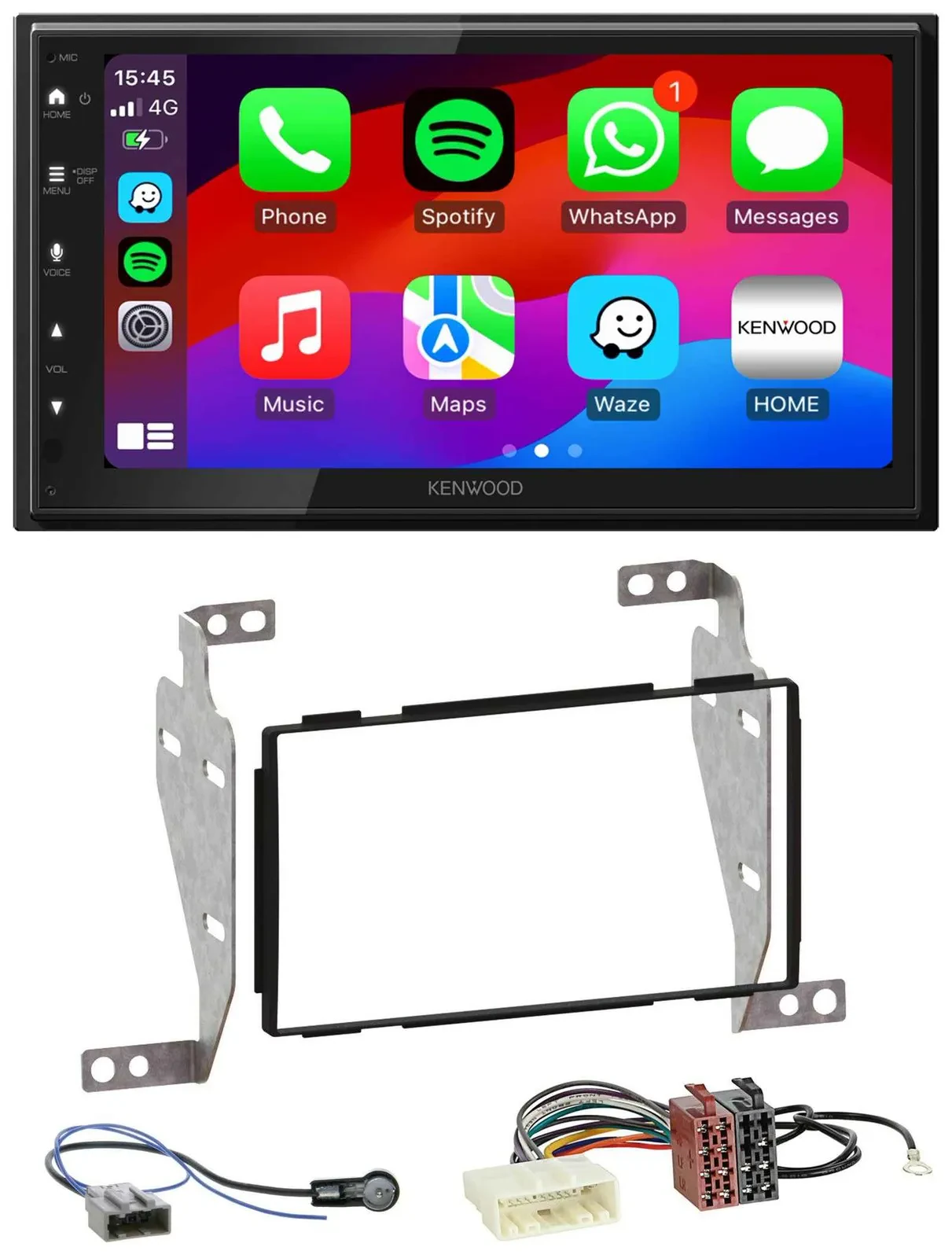 Автомагнитола Kenwood 2-DIN Bluetooth USB DAB для Nissan Juke (2010–2014)