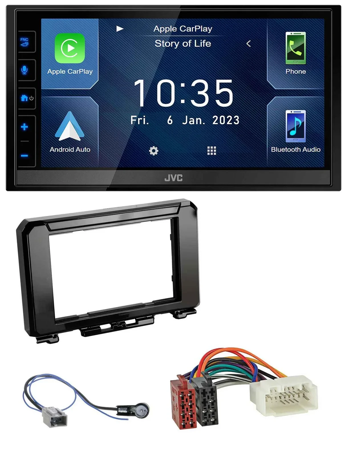 JVC DAB Bluetooth MP3 USB 2DIN Autoradio für Suzuki Jimmny GJ ab 2018