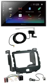 Pioneer DAB MP3 Bluetooth 2DIN USB Autoradio für Hyundai i10 08-13 Rubber Touch