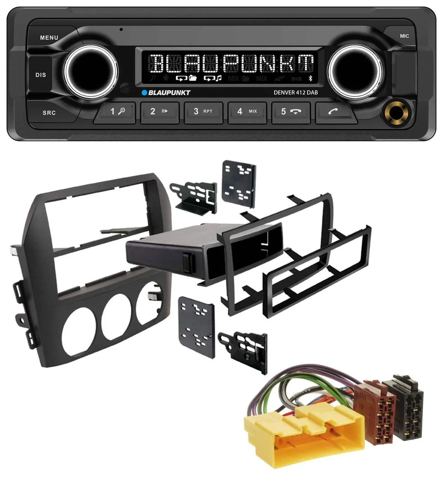 Blaupunkt Bluetooth DAB MP3 USB Autoradio für Mazda MX-5 (2005-2008)
