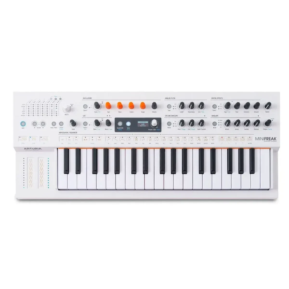 Синтезатор Arturia MiniFreak Vocoder 37-Key, гибридный, белый