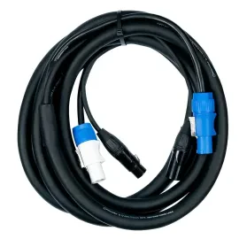 ADJ AC3PPCON12 12' 3pin XLR DMX & Locking Power Link Cable