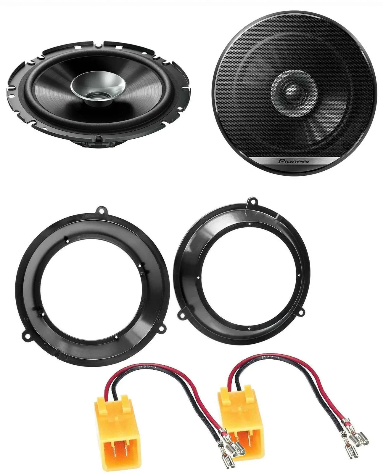 Pioneer 16,5cm 280Watt Lautsprecher für Fiat Panda 03-12 Fronttür Auto Boxen