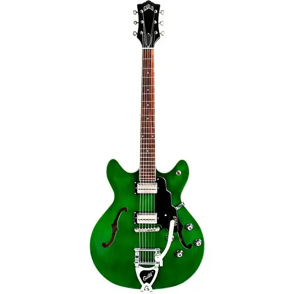 Электрогитара полуакустическая Guild Starfire I DC Guild Vibrato Tailpiece Semi-Hollow Emerald Green