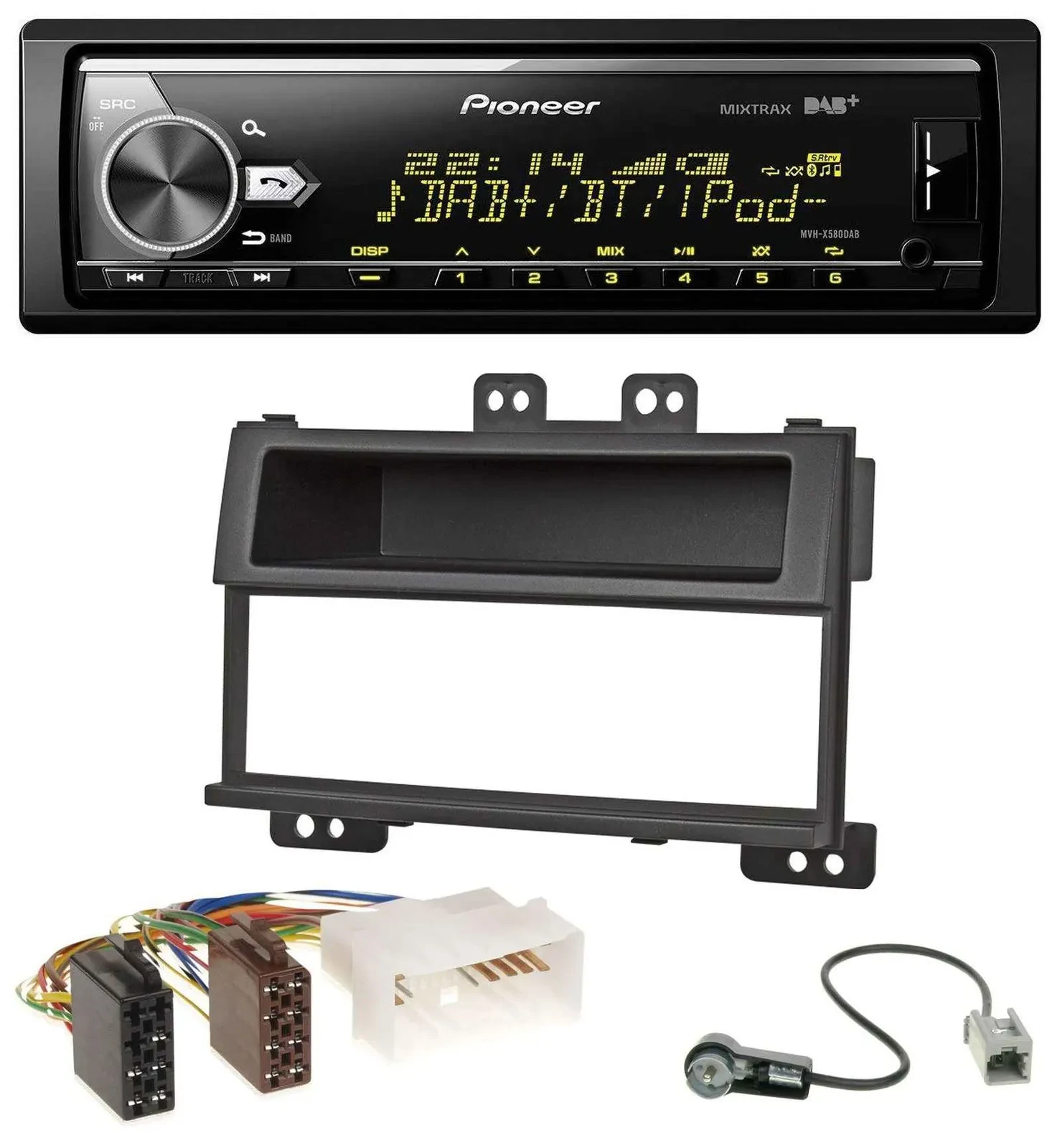 Pioneer Bluetooth USB DAB MP3 Autoradio für Hyundai i20 (2008-2011)